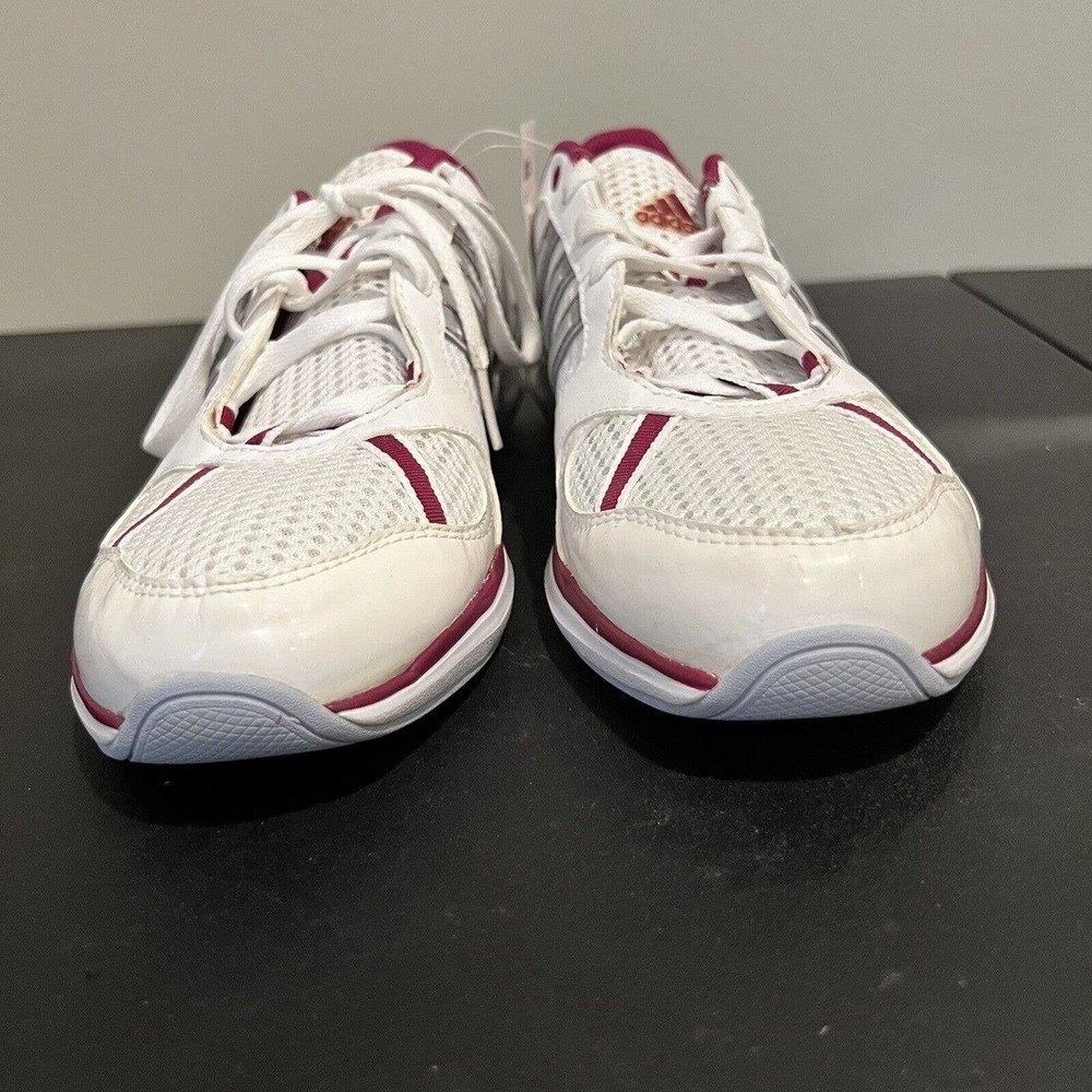 NWT Adidas Core 50 Womens Training Sneakers White Purple Size 8 Lace Up - Picture 3 of 7